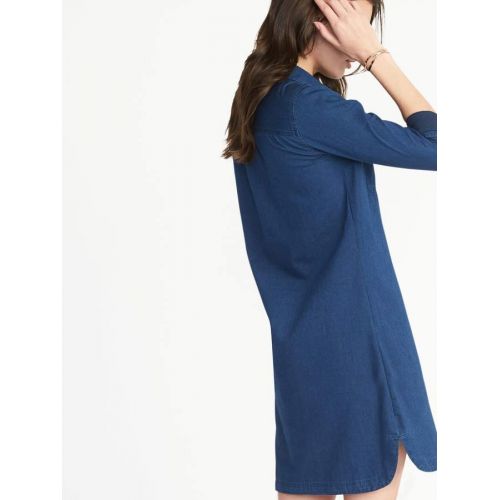  Old Navy Chambray Shirt Dress for Women