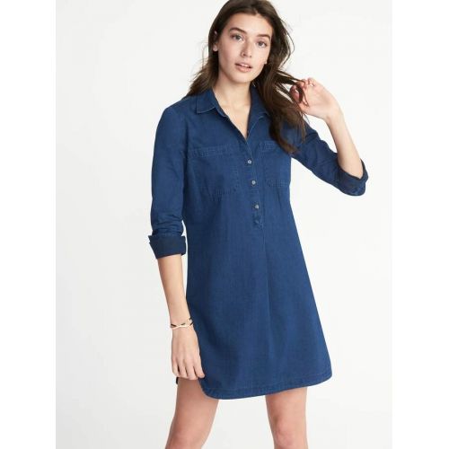  Old Navy Chambray Shirt Dress for Women