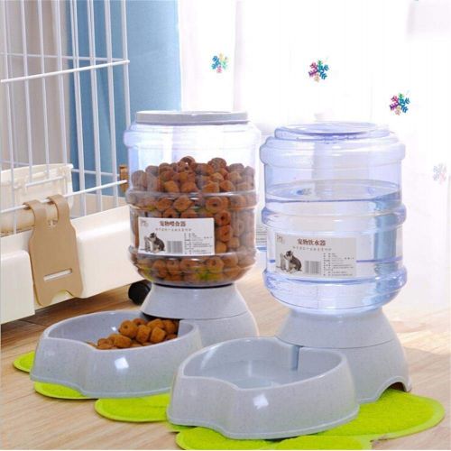  [아마존 핫딜]  [아마존핫딜]Old Tjikko Automatischer Futterspender Katze,Futterspender und Wasserspender,Wasserspender fuer Hunde Katze,Futterautomat Katze, jeweils 3.8 L PBA frei