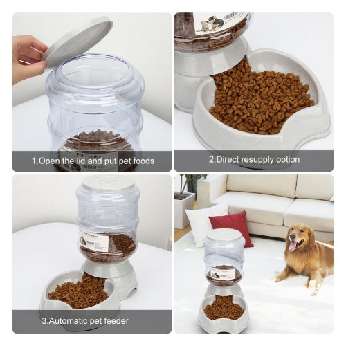  Old Tjikko Water Feeder for Dogs,1 Gallon Feeding Watering Supplies,Automatic Dog Water Feeder Dispenser