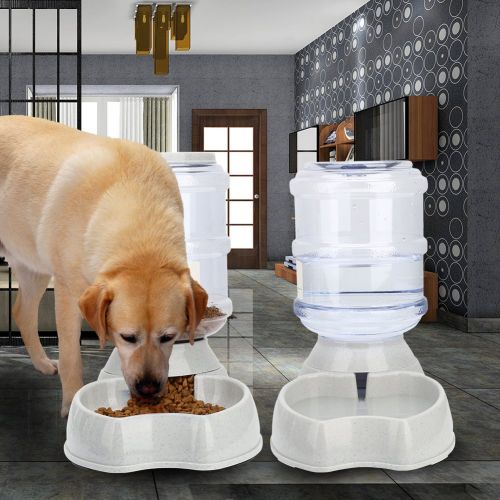  Old Tjikko Water Feeder for Dogs,1 Gallon Feeding Watering Supplies,Automatic Dog Water Feeder Dispenser