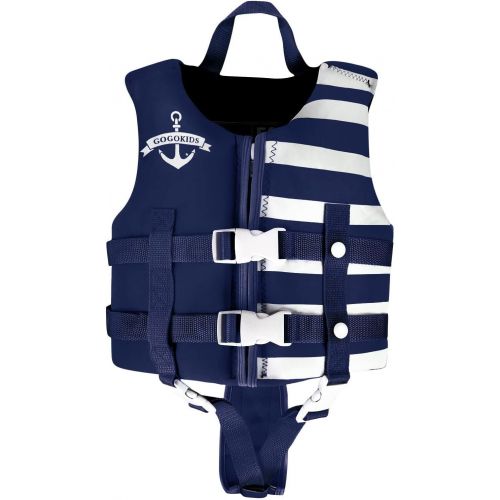  OldPAPA Kids Swim Vest - Child Life JacketBaby Float Swimwear with 3 Safety Buckle, S-XL