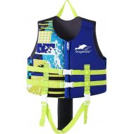 OldPAPA Kids Swim Vest -Baby Life Jacket Printed Float Jacket Vest Buoyancy Swimwear with Adjustable Safety Strap, Suitable for 1-9 Year