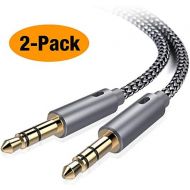 [아마존베스트]Oldboytech AUX Cable,[2-Pack,4ft,Hi-Fi Sound] 3.5mm Auxiliary Audio Cable Nylon Braided Male to Male AUX Cord Compatible Car/Home Stereos,Speaker,iPhone iPod iPad,Headphones,Sony B