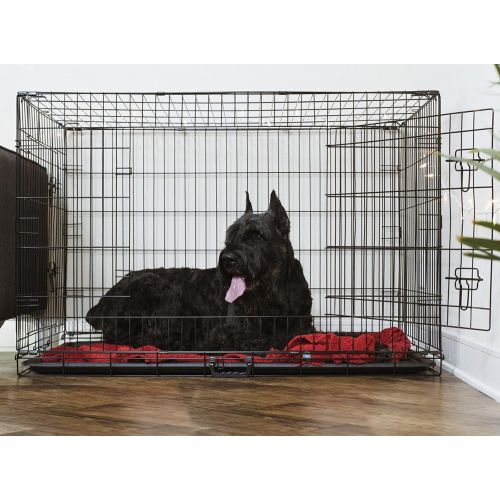  Oldzon Pet Crate Cage 48 Kennel Cat Dog Folding Steel Animal Playpen Wire Metal With Ebook