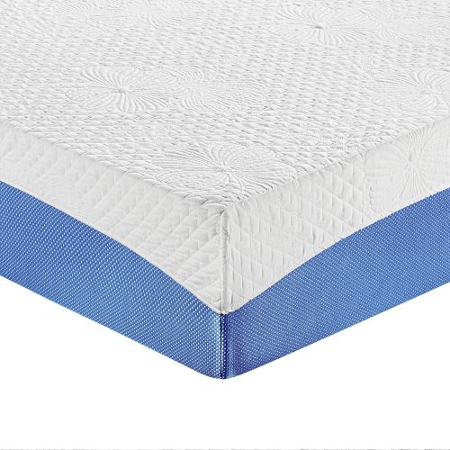  Olee Sleep 10 Inch Gel Infused Layer Top Memory Foam Mattress Blue, Full