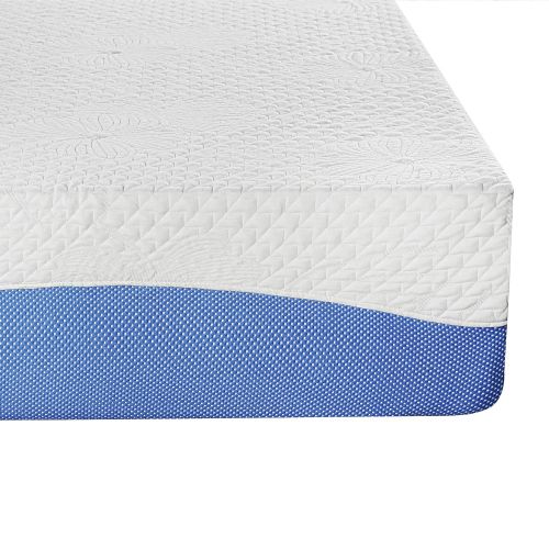  Olee Sleep 10 Inch Gel Infused Layer Top Memory Foam Mattress Blue, Queen