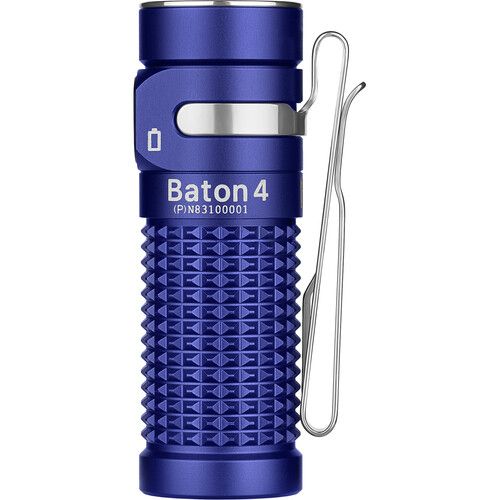  Olight Baton 4 Rechargeable Flashlight (Regal Blue)