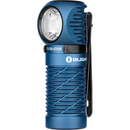  Olight Perun 2 Mini Rechargeable Flashlight Kit with Headband (Cool White, Midnight Blue)