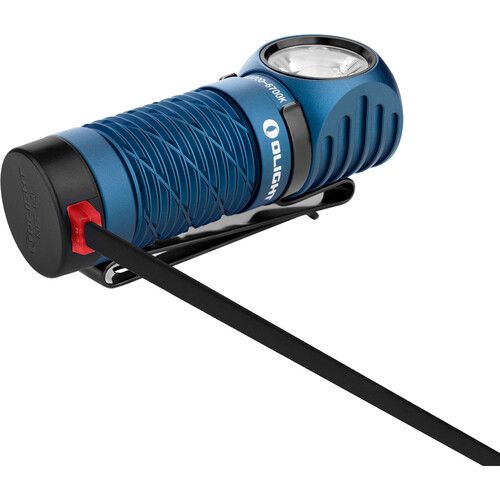  Olight Perun 2 Mini Rechargeable Flashlight Kit with Headband (Cool White, Midnight Blue)