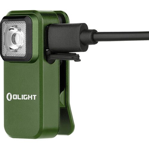  Olight Oclip Rechargeable Clip-On Light (OD Green)