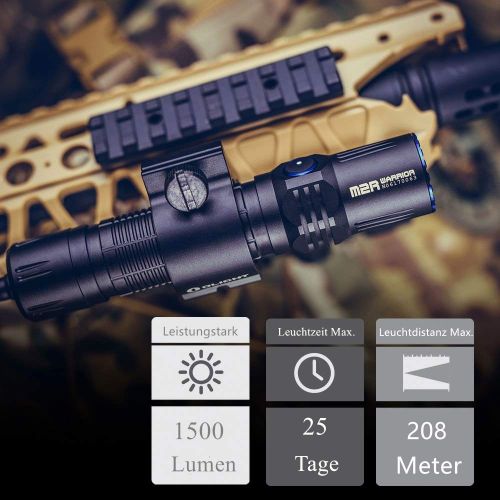  [아마존 핫딜]  [아마존핫딜]Olight OLIGHT M2R Warrior Wiederaufladbare Taktische 18650-Taschenlampe mit 1500 Lumen Leistungsstarke Dual-Switch-LED-Taschenlampe mit XHP35 HD fuer den Outdoor-Haushalt