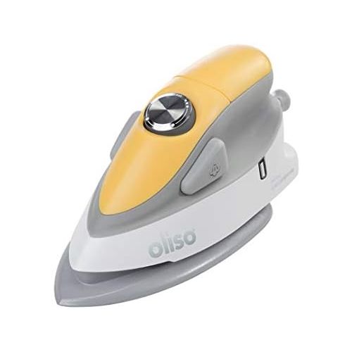  [아마존베스트] Oliso M2 Pro Mini Project Iron with Solemate 휴대용 여행용 1000와트 이중 전압 세라믹 열판 스팀 다리미