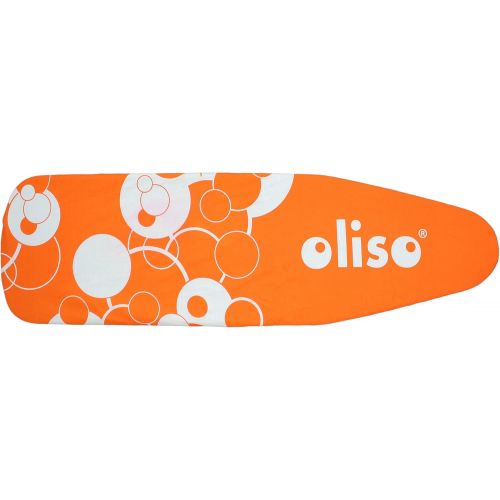  [아마존베스트]Oliso Standard Size Ironing Board Cover, 100% Cotton, 54 Inch by 15 Inch, Orange