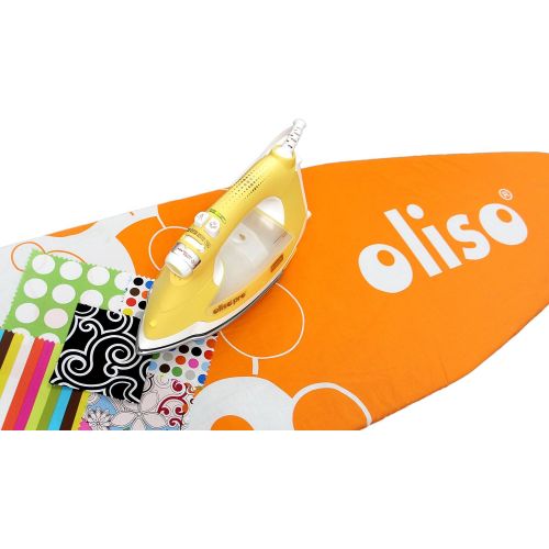  [아마존베스트]Oliso Standard Size Ironing Board Cover, 100% Cotton, 54 Inch by 15 Inch, Orange