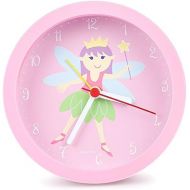 Wildkin Kids Alarm Clock for Boys and Girls, Features On & Off Switch, Silent Quartz Movement, and Shockproof Silicone Cover, Battery Not Included, Olive Kids (Fairy Princess)