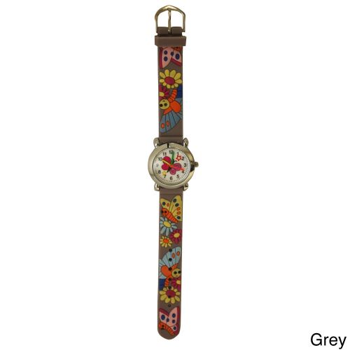  Olivia Pratt Kids Silicone Butterflies and Flowers Watch by Olivia Pratt