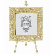 WINDSOR GOLD Austrian Crystal 4x4 wEasel frame by Olivia Riegel - 4x4
