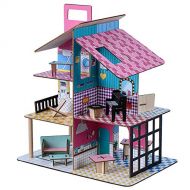 Olivias Little World 360 Pop Dollhouse with 12 Accessories, Multicolor