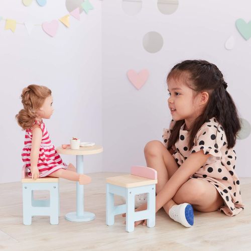  Olivias Little World - Modern Nordic Princess Doll bar Table & Chair Set