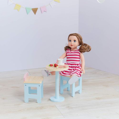  Olivias Little World - Modern Nordic Princess Doll bar Table & Chair Set