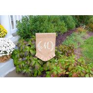 OliviasSweetLullaby Garden Flag- Burlap Garden Flag-Outdoors Decor- Burlap Flag- Monogramed Garden Flag- Personalized Flag- House Warming Gift- Wedding Gift