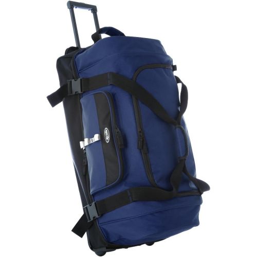  Olympia 30 Inch Drop Bottom Rolling Duffel Bag, Navy