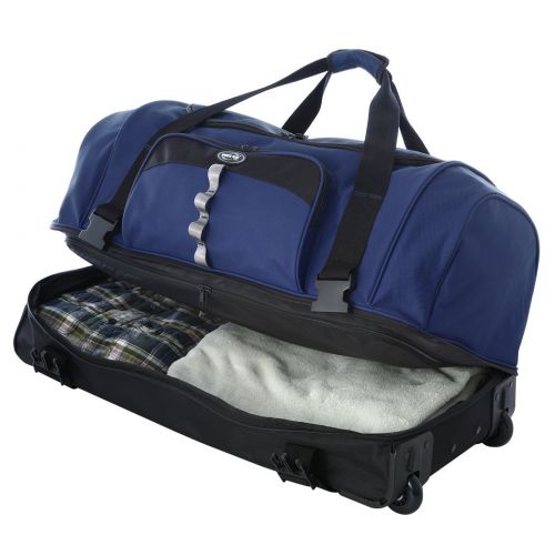  Olympia 30 Drop Bottom Rolling Duffel, Navy