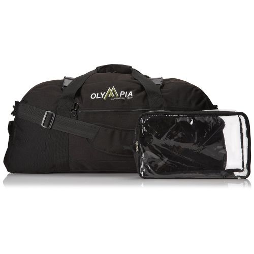  Olympia Luggage 30 Inch Sports Duffel Bag, Black, One Size