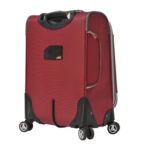  Olympia Luggage Tuscany 21 Inch Expandable Spinner Airline Carry-On Upright,Red,One Size