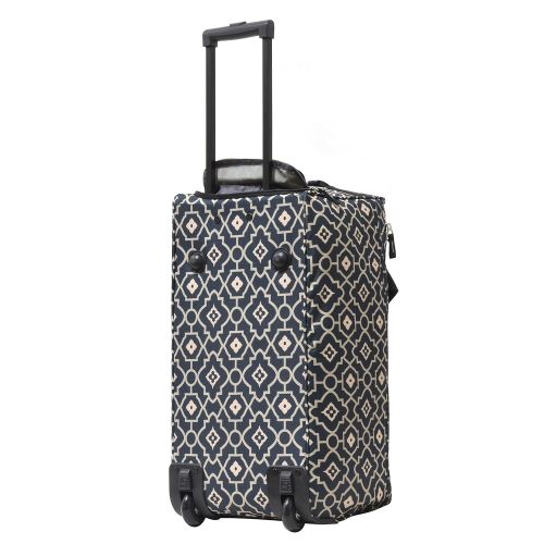  Olympia 22 Printed Rolling Duffel, Trellis One Size