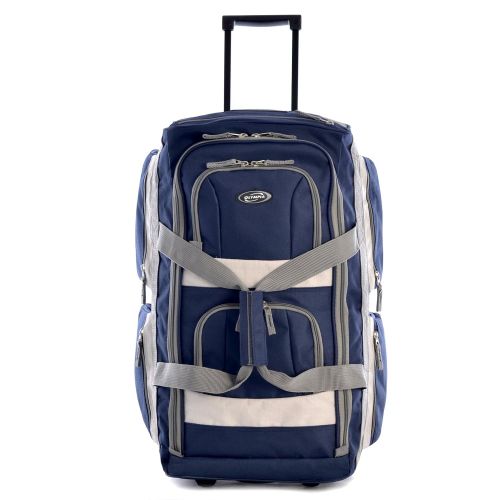  Olympia Luggage 29 8 Pocket Rolling Duffel Bag, Navy, One Size