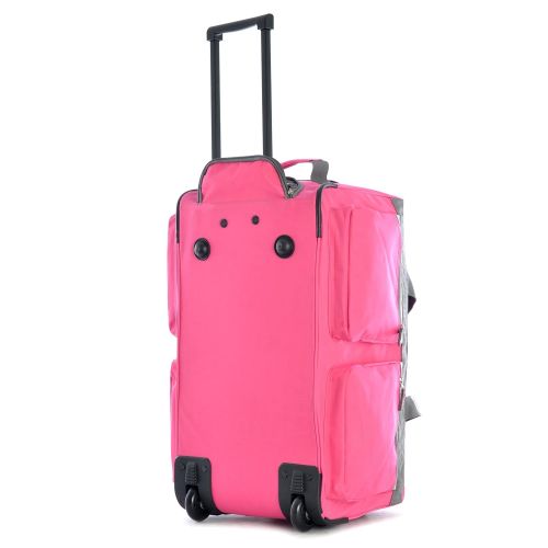  Olympia 26 8 Pocket Rolling Duffel, Hot Pink