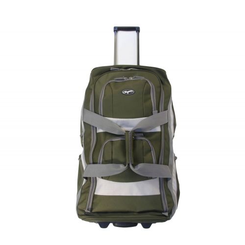  Olympia 22 8 Pocket Rolling Duffel, Green One Size