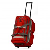 Olympia Luggage 29 8 Pocket Rolling Duffel Bag, Red, One Size