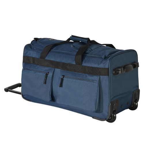  Olympia 29 Inch 8 Pocket Rolling Duffel, Dark Lavender, One Size