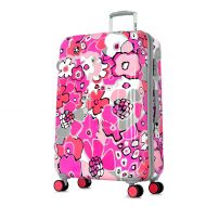 Olympia Blossom II 29-Inch Polycarbonate Large-Size Spinner with TSA Lock PK, Fuchsia, One Size