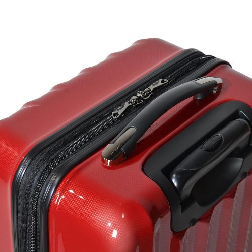  Olympia Titan 29 Expandable Large-Size Hardcase Spinner, Red, Black