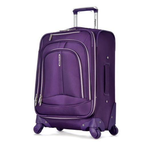  Olympia Marion Exp.3Pc Luggage Set W Luggage Cover, Violet, One Size