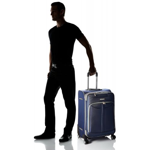  Olympia Tuscany 25 Inch Expandable Vertical Rolling Luggage Case, Denim Blue, One Size