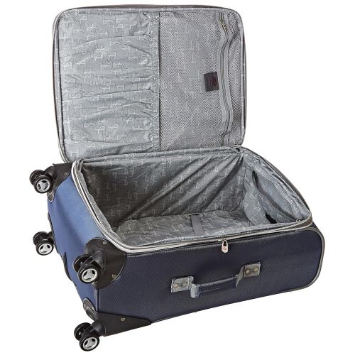  Olympia Tuscany 25 Inch Expandable Vertical Rolling Luggage Case, Denim Blue, One Size