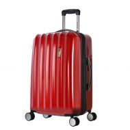 Olympia Luggage Titan 25 Inch Expandable Hardside Spinner, Black