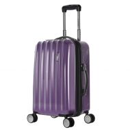 Olympia Luggage Titan 21 Inch Expandable Carry-On Hardside Spinner, Black, One Size