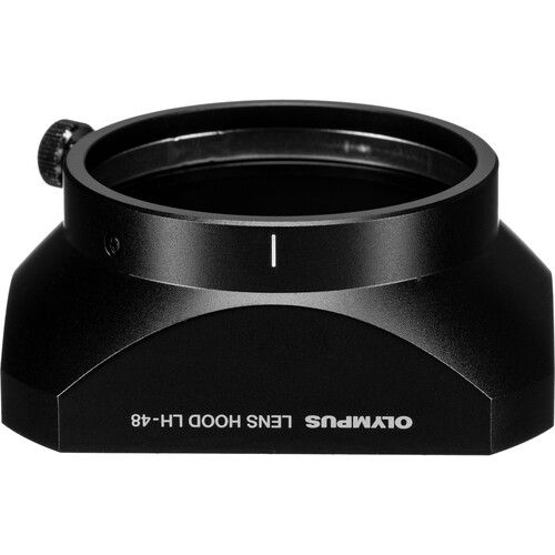  Olympus LH-48 Lens Hood for M.ZUIKO Digital ED 12mm f/2 Lens (Black)