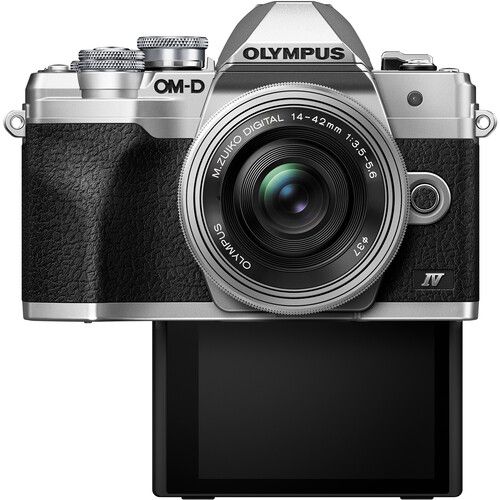  Olympus OM-D E-M10 Mark IV Mirrorless Camera (Silver)
