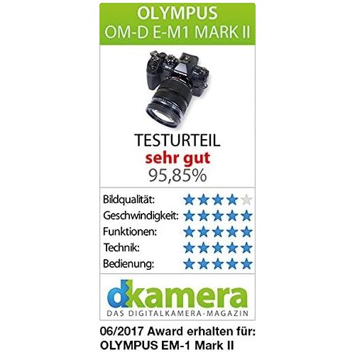  [아마존베스트]Olympus OM-D E-M1 Mark II System Camera, Up To 60 Frames Per Second, 121 AF Points, 20 Megapixels, 7.6 cm/3 Inches, TFT LCD Display, 4K Video, HDR, 5-Axis Image Stabiliser, Black