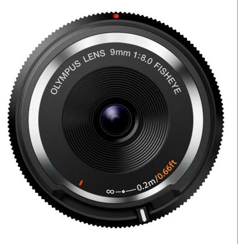  [아마존베스트]Olympus 9mm 1:8.0 Fish Eye Body Cap Lens - Black