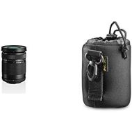 [아마존베스트]Olympus M.Zuiko Digital ED 40-150 mm F4-5.6 Lens Telezoom, Suitable for All MFT Cameras (Olympus OM-D & Pen Models, Panasonic G Series), Black & Walimex Neoprene Lens Bag Size S, 7