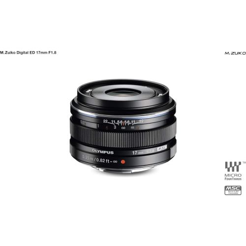  [아마존베스트]Olympus M.ZUIKO DIGITAL 17mm 1:1.8 Lens - Black