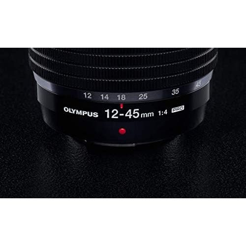  [아마존베스트]Olympus M.Zuiko Digital ED 12-45 mm F4.0 Pro Lens, Standard Zoom, Suitable for All MFT Cameras (Olympus OM-D & Pen Models, Panasonic G Series), Black